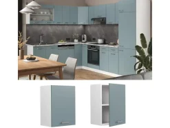 Outlet Vicco Hängeschrank R-Line Hängender Küchenschrank Blau-Grau/Weiß 45 cm Blaugrau