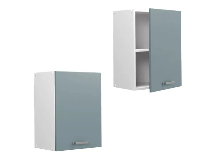 Outlet Vicco Hängeschrank R-Line Hängender Küchenschrank Blau-Grau/Weiß 45 cm Blaugrau