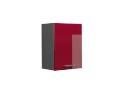 Küchenschränke<Vicco Hängeschrank R-Line Hängender Küchenschrank Bordeaux Hochglanz/Anthrazit 45 cm Bordeaux-Glanz