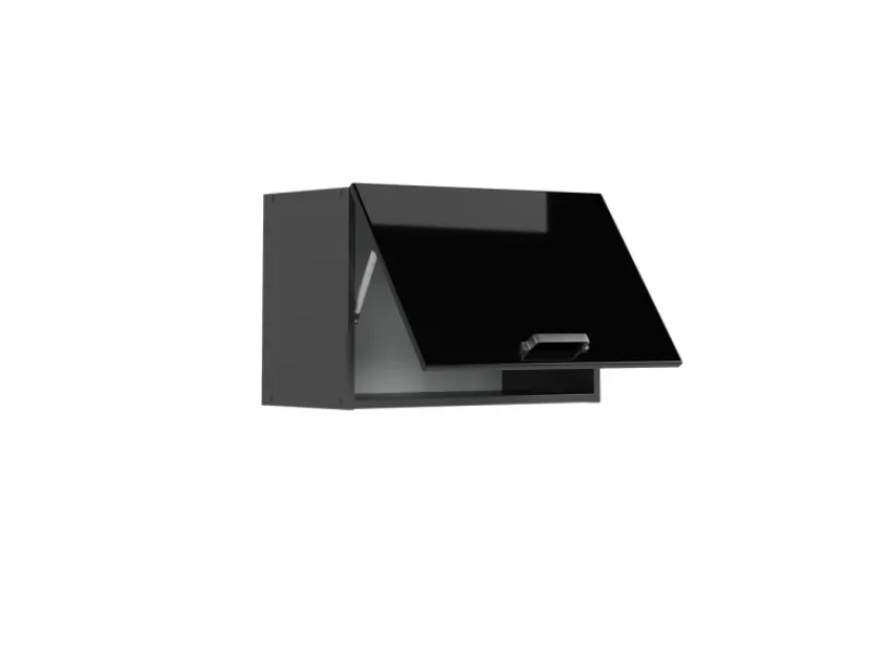 Online Vicco Hängeschrank R-Line Hängender Küchenschrank Schwarz Hochglanz/Anthrazit 60 cm Flach Küchenschränke