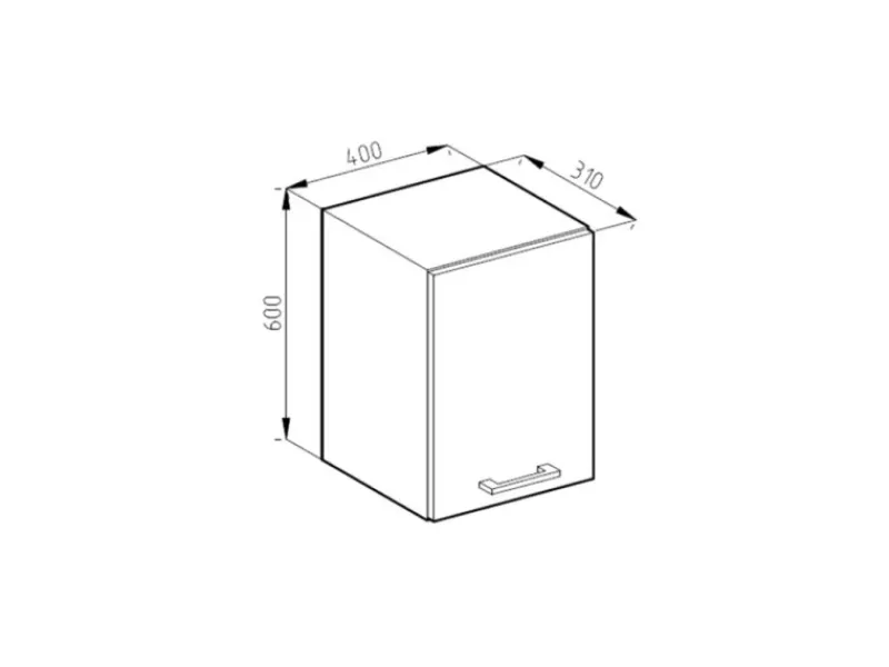 Best Vicco Hängeschrank R-Line Hängender Küchenschrank /Weiß 40 cm Küchenschränke|Einbauküchen