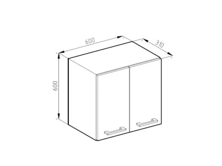 Sale Vicco Hängeschrank R-Line Hängender Küchenschrank Grau/Weiß 60 cm Edelgrau