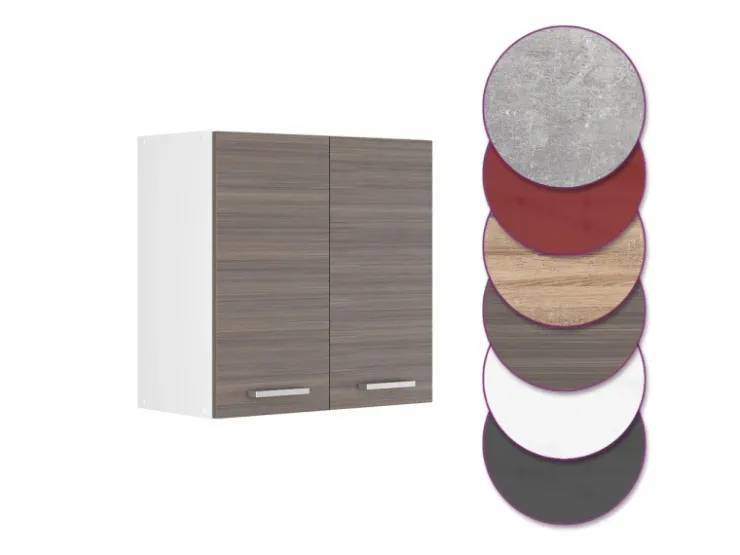 Sale Vicco Hängeschrank R-Line Hängender Küchenschrank Grau/Weiß 60 cm Edelgrau