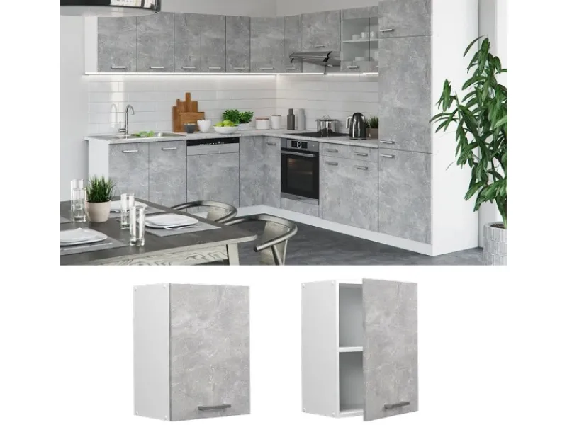 Outlet Vicco Hängeschrank R-Line Hängender Küchenschrank /Weiß 45 cm Küchenschränke