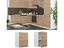 Küchenschränke<Vicco Hängeschrank R-Line Hängender Küchenschrank Sonoma/Weiß 45 cm Sonoma Eiche