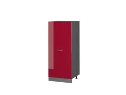 Küchenschränke<Vicco Hochschrank R-Line Küchenkommode Bordeaux Hochglanz/Anthrazit 60 cm Bordeaux-Glanz