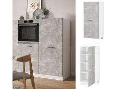 Sale Vicco Hochschrank R-Line Küchenkommode /Weiß 60 cm Küchenschränke
