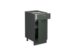 Vicco Küchenunterschrank Fame-Line Grün-Gold Landhaus/Anthrazit 40 cm ohne Arbeitsplatte Küchenschränke