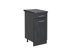 Best Vicco Küchenunterschrank R-Line Hochglanz/Anthrazit 30 cm AP Anthrazit Pfannen