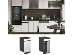 Clearance Vicco Küchenunterschrank R-Line Schubladenschrank für die Küche /Anthrazit 40 cm AP Anthrazit Weiß