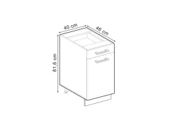 Sale Vicco Küchenunterschrank R-Line Artisan-Eiche/Anthrazit 40 cm AP Eiche Artisan Eiche