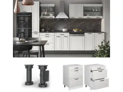 Online Vicco Küchenunterschrank R-Line Schubladenschrank für die Küche /Weiß 30 cm ohne Arbeitsplatte Küchenschränke