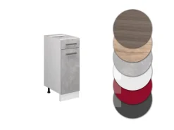 Online Vicco Küchenunterschrank R-Line Schubladenschrank für die Küche /Weiß 30 cm ohne Arbeitsplatte Küchenschränke