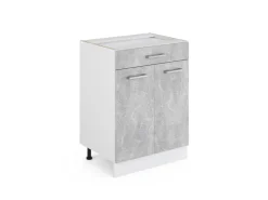 Küchenschränke<Vicco Küchenunterschrank R-Line 60 cm mit Schublade ohne Arbeitsplatte Beton
