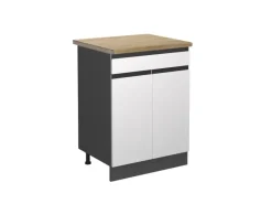 Hot Vicco Küchenunterschrank R-Line Schubladenschrank für die Küche /Anthrazit 60 cm AP Eiche Küchen-Ordnungssysteme