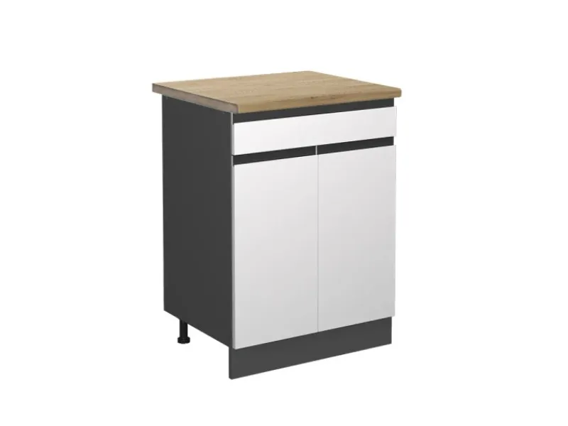 Hot Vicco Küchenunterschrank R-Line Schubladenschrank für die Küche /Anthrazit 60 cm AP Eiche Küchen-Ordnungssysteme