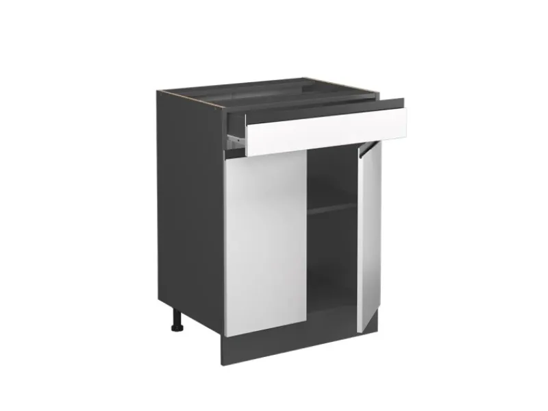Hot Vicco Küchenunterschrank R-Line Schubladenschrank für die Küche /Anthrazit 60 cm AP Eiche Küchen-Ordnungssysteme