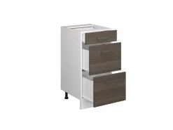 New Vicco Küchenunterschrank R-Line Grau/Weiß 40 cm mit Schubladen AP Anthrazit Edelgrau