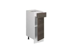 Discount Vicco Küchenunterschrank R-Line Schubladenschrank für die Küche Grau/Weiß 30 cm ohne Arbeitsplatte Küchenschränke