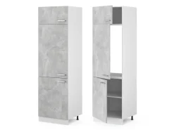 Online Vicco Kühlumbauschrank R-Line Hochschrank für die Küche /Weiß 60 cm Beton