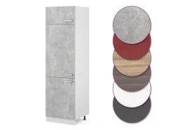 Online Vicco Kühlumbauschrank R-Line Hochschrank für die Küche /Weiß 60 cm Beton