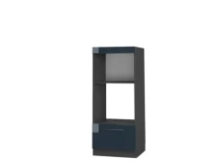Sale Vicco Mikrowellenschrank Fame-Line Hochglanz/Anthrazit 60 cm Offen Küchenschränke