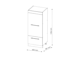 Herde|Küchenschränke<Vicco Mikrowellenschrank Fame-Line Grün-Gold Landhaus/Goldkraft Eiche 60 cm Dunkelgrün