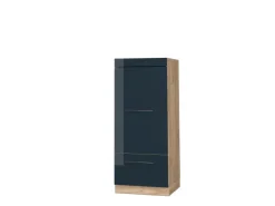 Gefrierschränke|Kühlschränke<Vicco Mikrowellenschrank Fame-Line Hochglanz/Goldkraft Eiche 60 cm Dunkelblau