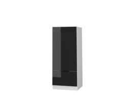Küchenschränke<Vicco Mikrowellenschrank Fame-Line Schwarz Eiche Hochglanz 60 cm Eiche Dunkel