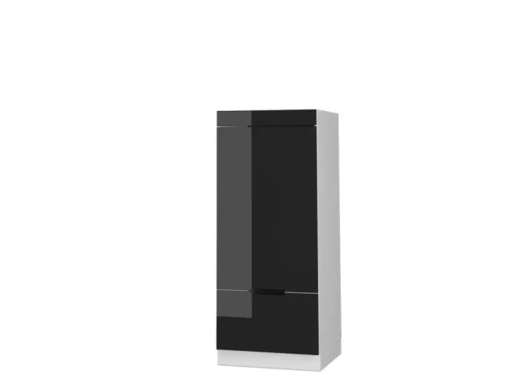 Küchenschränke<Vicco Mikrowellenschrank Fame-Line Schwarz Eiche Hochglanz 60 cm Eiche Dunkel