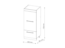 Küchenschränke<Vicco Mikrowellenschrank Fame-Line Schwarz Eiche Hochglanz 60 cm Eiche Dunkel