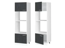 Sale Vicco Mikrowellenschrank R-Line Küchenregal für die Mikrowelle Schwarz Beton/Weiß Beton Anthrazit