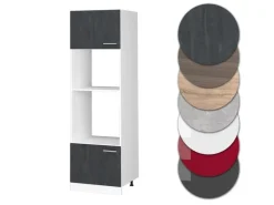 Sale Vicco Mikrowellenschrank R-Line Küchenregal für die Mikrowelle Schwarz Beton/Weiß Beton Anthrazit