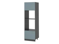 Discount Vicco Mikrowellenschrank R-Line Küchenregal für die Mikrowelle Blau-Grau/Anthrazit 60 cm Küchenregale