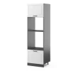 Vicco Mikrowellenschrank R-Line Küchenregal für die Mikrowelle Weiß Landhaus/Anthrazit 60 cm Kücheninseln|Küchenregale