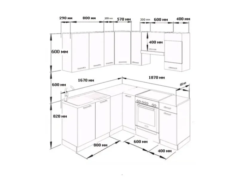 Vicco Rick Eckküche Weiß/Sonoma 187 x 167 cm AP MarmorRick ohne E-Geräte Winkelküchen|Einbauküchen