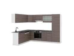 Sale Vicco R-Line Eckküche /Weiß 227 x 287 cm AP Anthrazit ohne E-Geräte Winkelküchen|Einbauküchen
