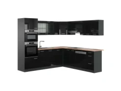 Discount Vicco R-Line Eckküche /Anthrazit 237 x 247 cm AP Eiche ohne E-Geräte Winkelküchen|Einbauküchen