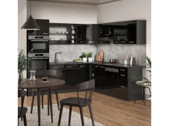 Discount Vicco R-Line Eckküche /Anthrazit 237 x 247 cm AP Eiche ohne E-Geräte Winkelküchen|Einbauküchen