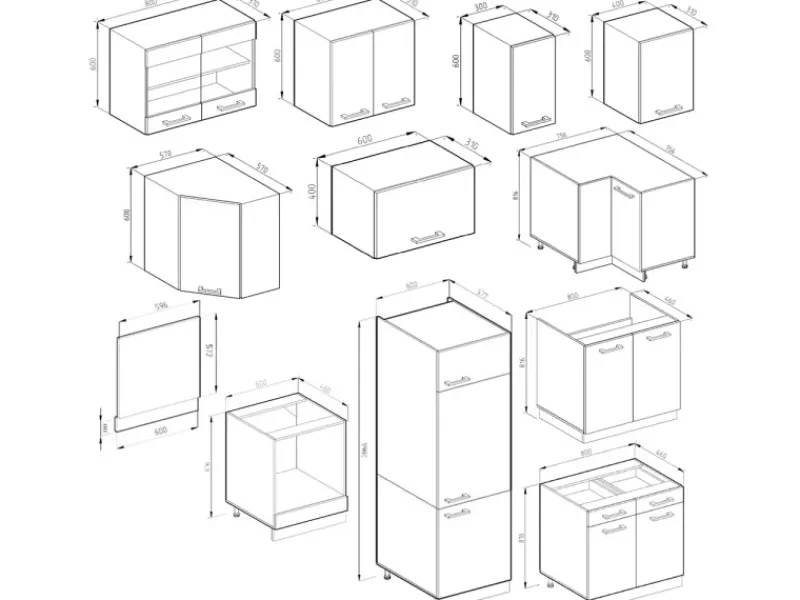 Outlet Vicco R-Line Eckküche Weiß Hochglanz/Goldkraft Eiche 227 x 287 cm AP Eiche ohne E-Geräte Winkelküchen
