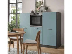 Discount Vicco R-Line Einbauküche Blau-Grau/Anthrazit 180 cm ohne Arbeitsplatte ohne E-Geräte Pantryküchen|Einbauküchen
