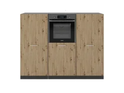 Einbauküchen<Vicco R-Line Küchenblock Artisan Eiche/Anthrazit 180 cm ohne Arbeitsplatte ohne E-Geräte Eiche Hell