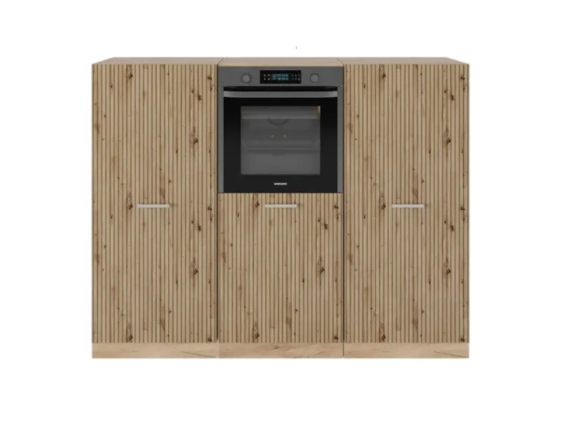New Vicco R-Line Küchenblock Artisan-Eiche/Goldkraft Eiche 180 cm ohne Arbeitsplatte ohne E-Geräte Single-Küchen|Pantryküchen