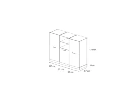 Hot Vicco R-Line Küchenblock /Anthrazit 180 cm ohne Arbeitsplatte ohne E-Geräte Einbauküchen