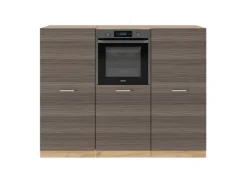 Best Vicco R-Line Küchenblock /Goldkraft Eiche 180 cm ohne Arbeitsplatte ohne E-Geräte Edelgrau