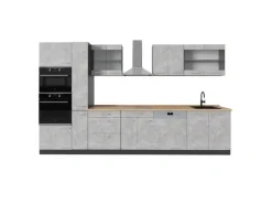 Best Vicco R-Line Küchenzeile /Anthrazit 350 cm ohne Arbeitsplatte ohne E-Geräte Einbauküchen