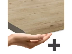 Best Vicco R-Line Küchenzeile Blau-Grau/Anthrazit 350 cm mit HochschrankAP Eiche ohne E-Geräte Blaugrau