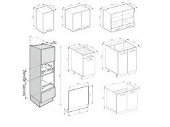 Sale Vicco R-Line Küchenzeile /Anthrazit 350 cm ohne Arbeitsplatte ohne E-Geräte Einbauküchen