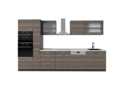 Online Vicco R-Line Küchenzeile /Anthrazit 350 cm AP Marmor ohne E-Geräte Edelgrau