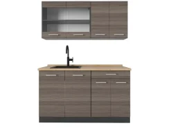 Online Vicco R-Line Küchenzeile /Anthrazit 140 cm AP Eiche ohne E-Geräte Edelgrau